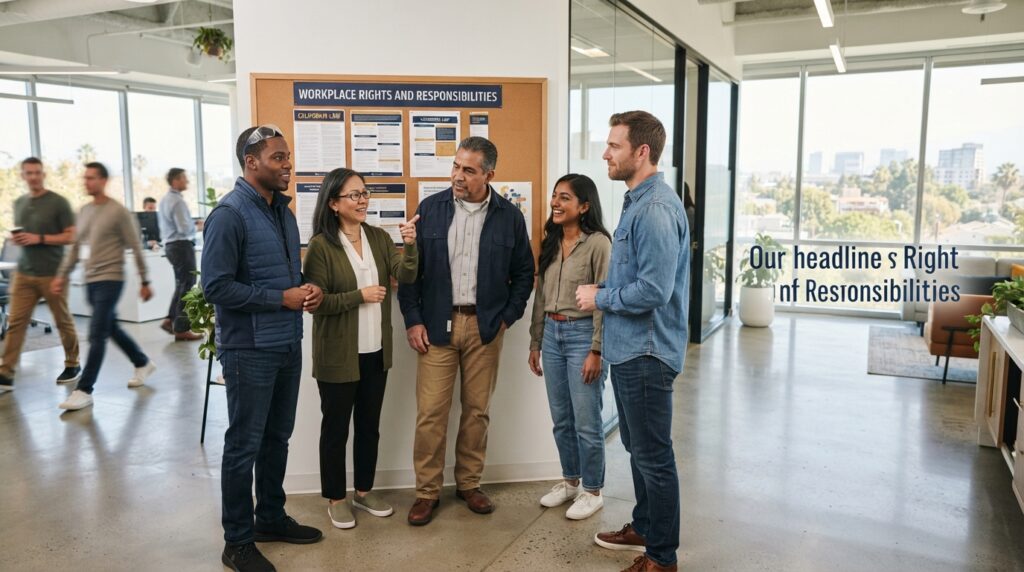 California employees reviewing a Workplace Know Your Rights notice in 2026
