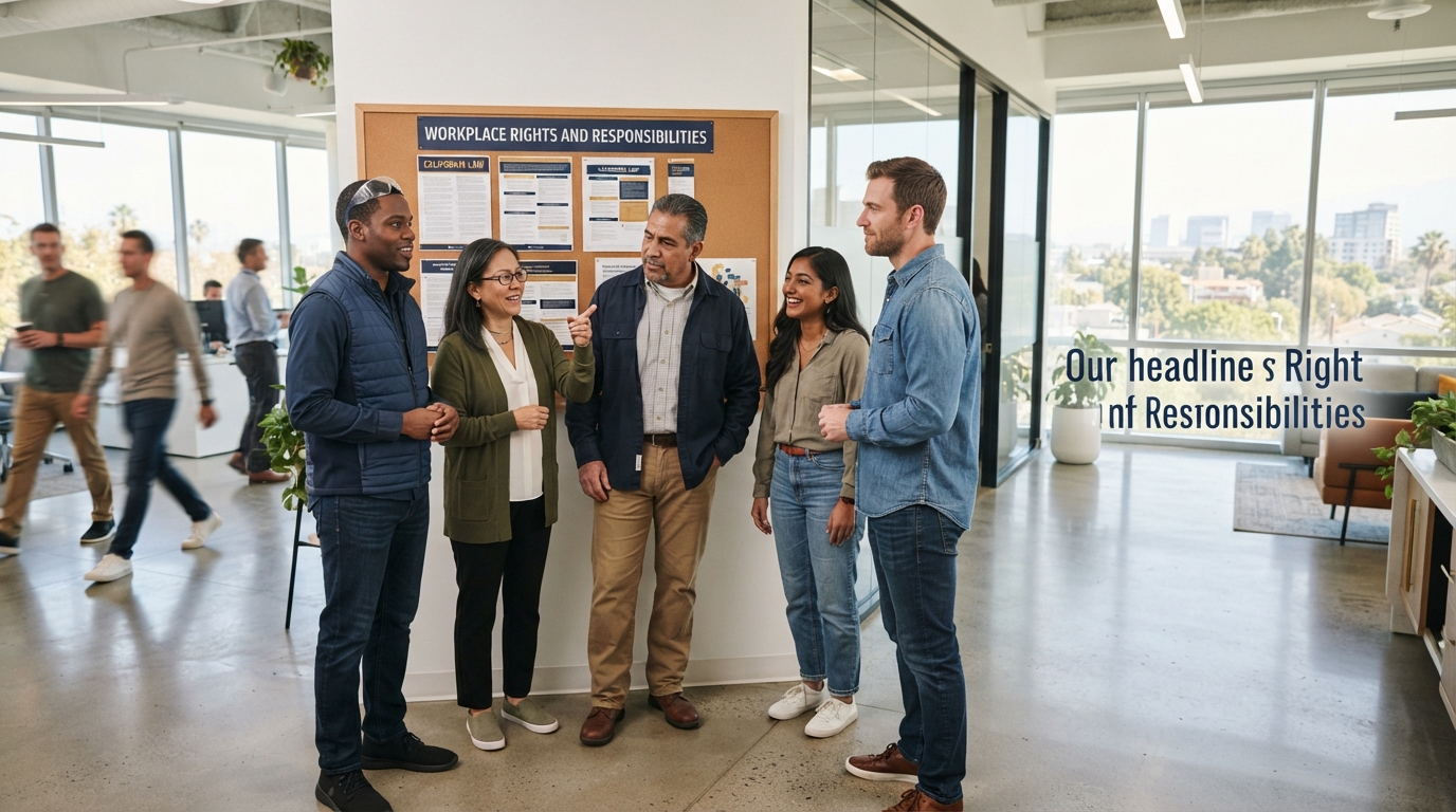 California employees reviewing a Workplace Know Your Rights notice in 2026